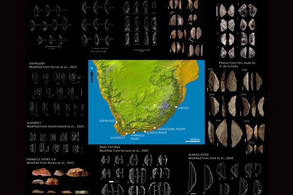 Early humans across southern Africa made a particular type of stone tool - the backed artefact